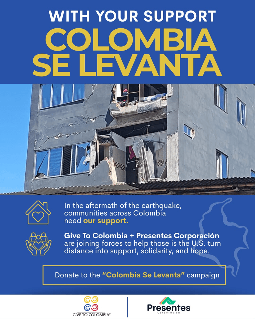 Damage after the earthquake in Colombia